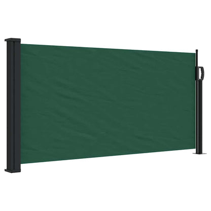 vidaXL Retractable Side Awning Dark Green 100x500 cm