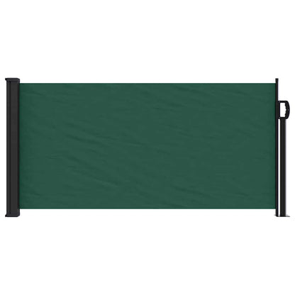 vidaXL Retractable Side Awning Dark Green 100x500 cm
