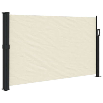 vidaXL Retractable Side Awning Cream 120x500 cm