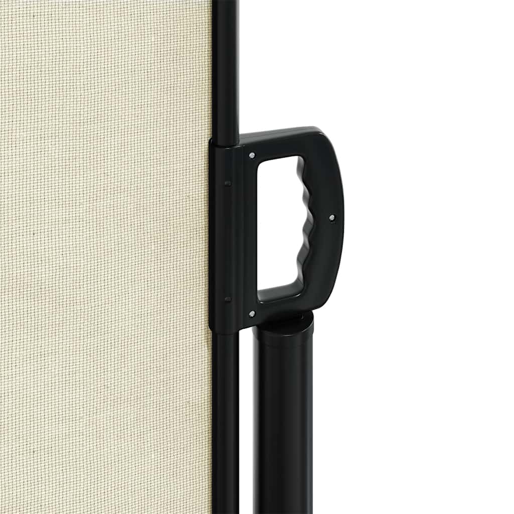 vidaXL Retractable Side Awning Cream 120x500 cm