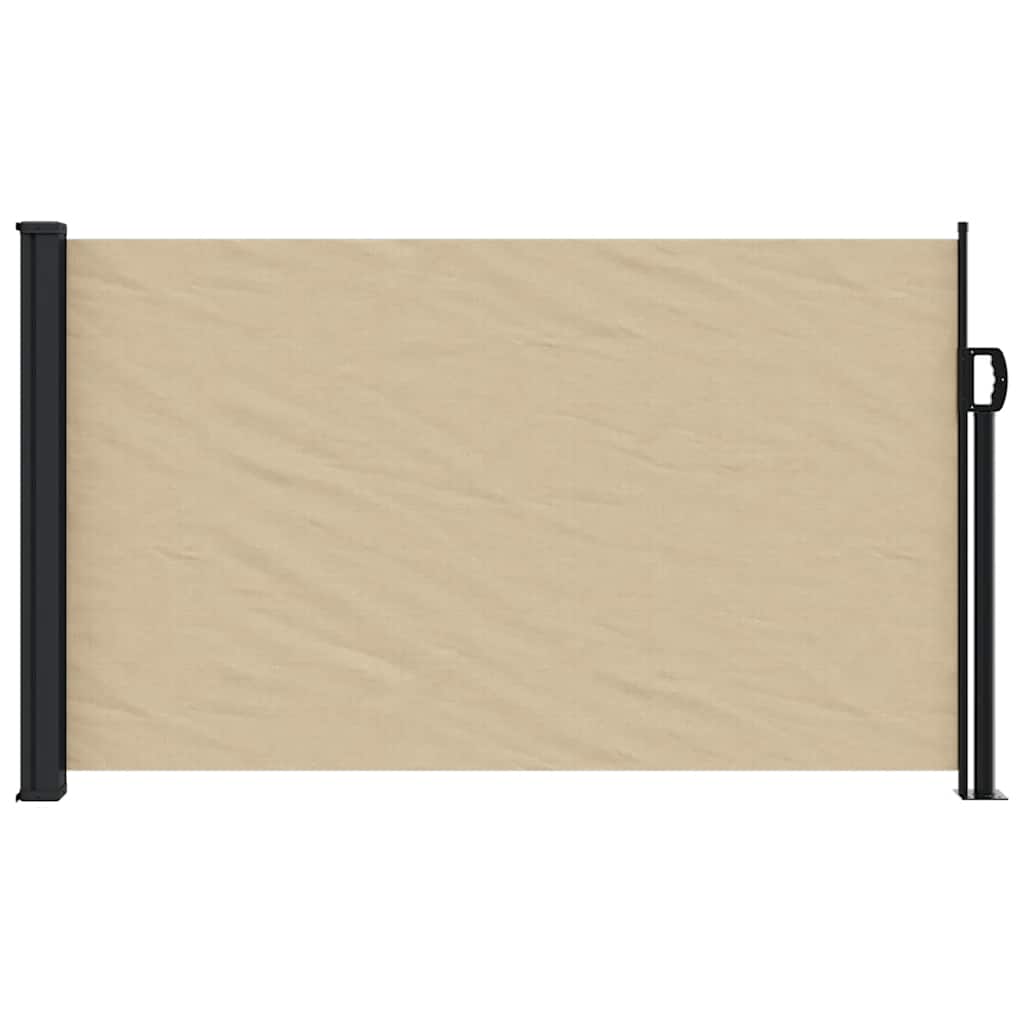 vidaXL Retractable Side Awning Beige 120x500 cm