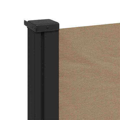 vidaXL Retractable Side Awning Taupe 120x500 cm