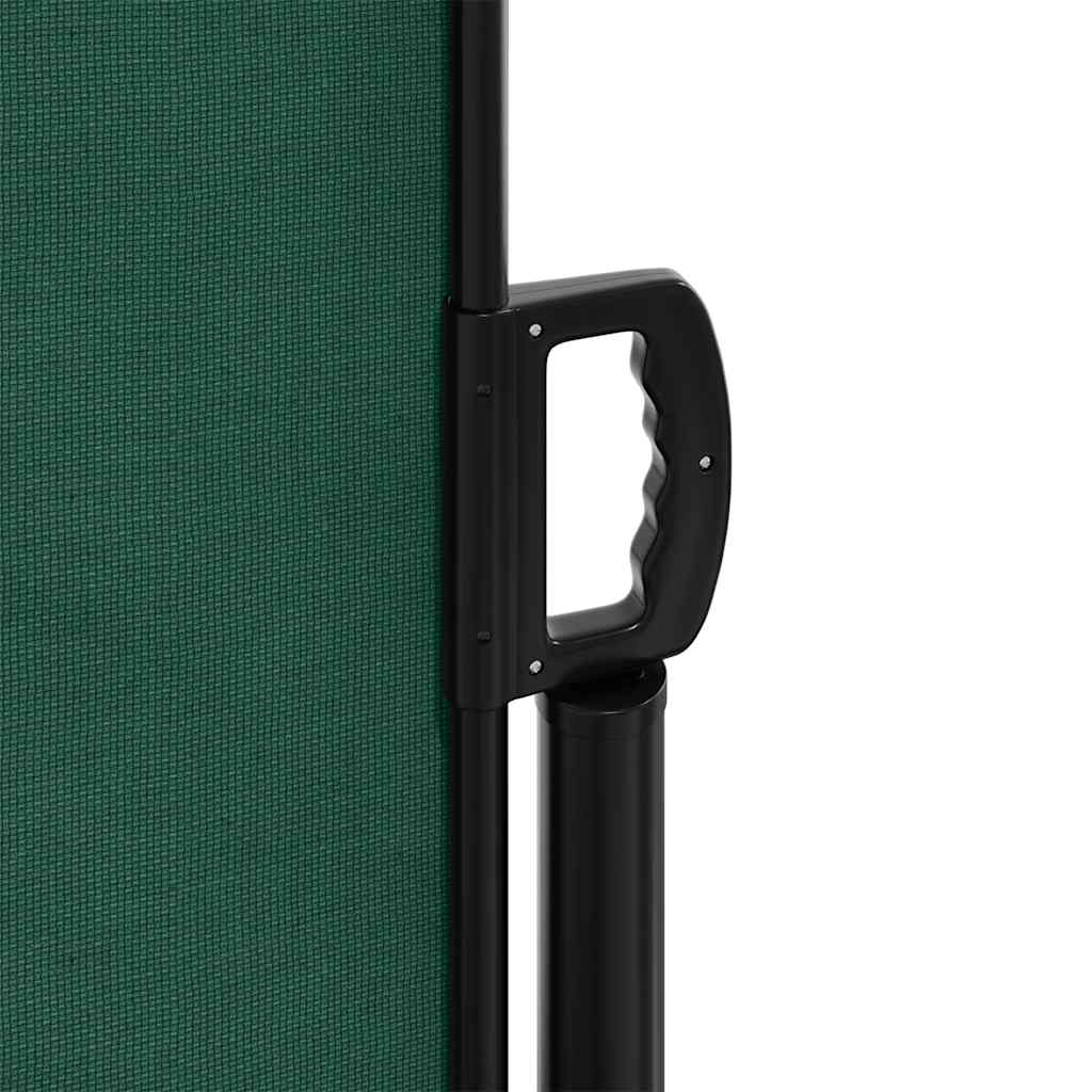 vidaXL Retractable Side Awning Dark Green 120x500 cm