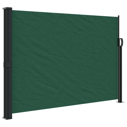 vidaXL Retractable Side Awning Dark Green 140x500 cm
