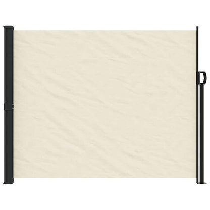 vidaXL Retractable Side Awning Cream 160x500 cm