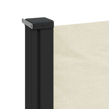 vidaXL Retractable Side Awning Cream 160x500 cm