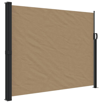 vidaXL Retractable Side Awning Taupe 160x500 cm