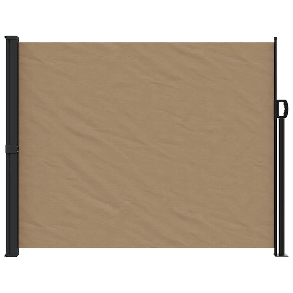 vidaXL Retractable Side Awning Taupe 160x500 cm
