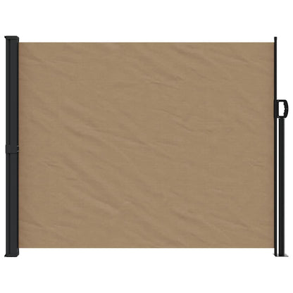 vidaXL Retractable Side Awning Taupe 160x500 cm