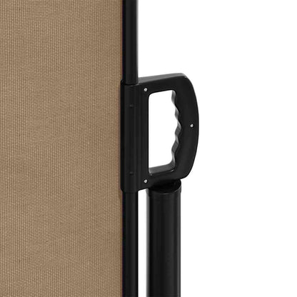 vidaXL Retractable Side Awning Taupe 160x500 cm