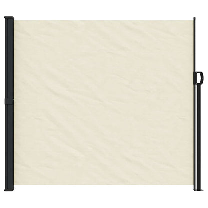 vidaXL Retractable Side Awning Cream 180x500 cm