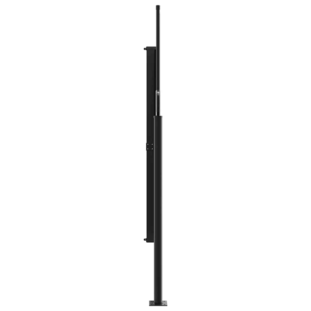 vidaXL Retractable Side Awning Cream 180x500 cm