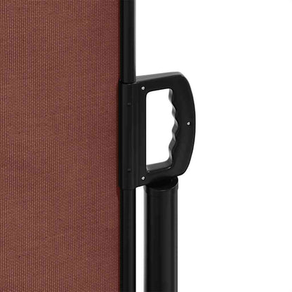 vidaXL Retractable Side Awning Brown 180x500 cm
