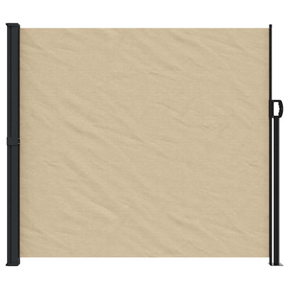 vidaXL Retractable Side Awning Beige 180x500 cm