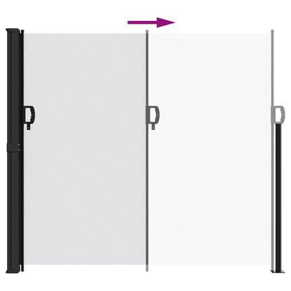 vidaXL Retractable Side Awning White 180x500 cm
