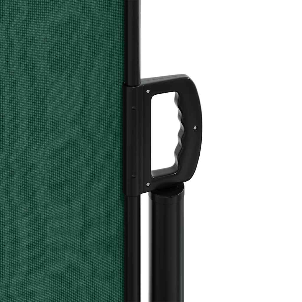 vidaXL Retractable Side Awning Dark Green 180x500 cm