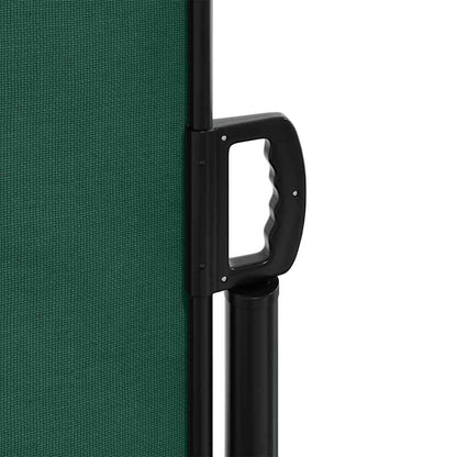 vidaXL Retractable Side Awning Dark Green 180x500 cm