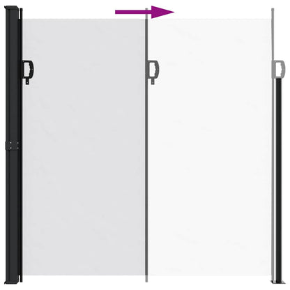vidaXL Retractable Side Awning White 200x500 cm