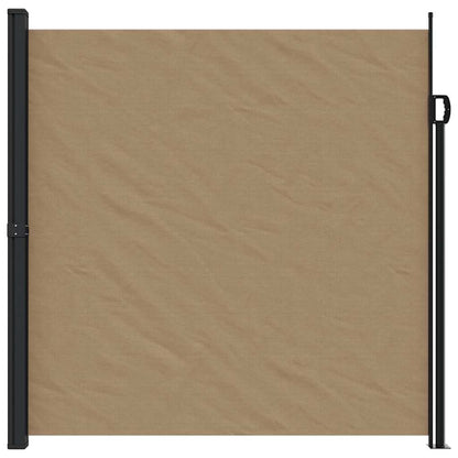 vidaXL Retractable Side Awning Taupe 200x500 cm