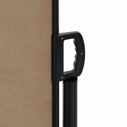 vidaXL Retractable Side Awning Taupe 200x500 cm