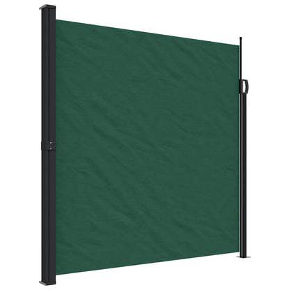 vidaXL Retractable Side Awning Dark Green 200x500 cm