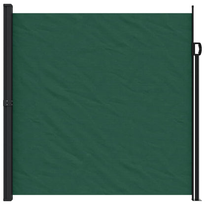 vidaXL Retractable Side Awning Dark Green 200x500 cm