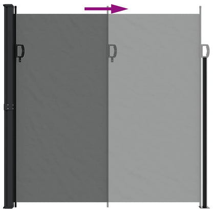 vidaXL Retractable Side Awning Anthracite 200x500 cm
