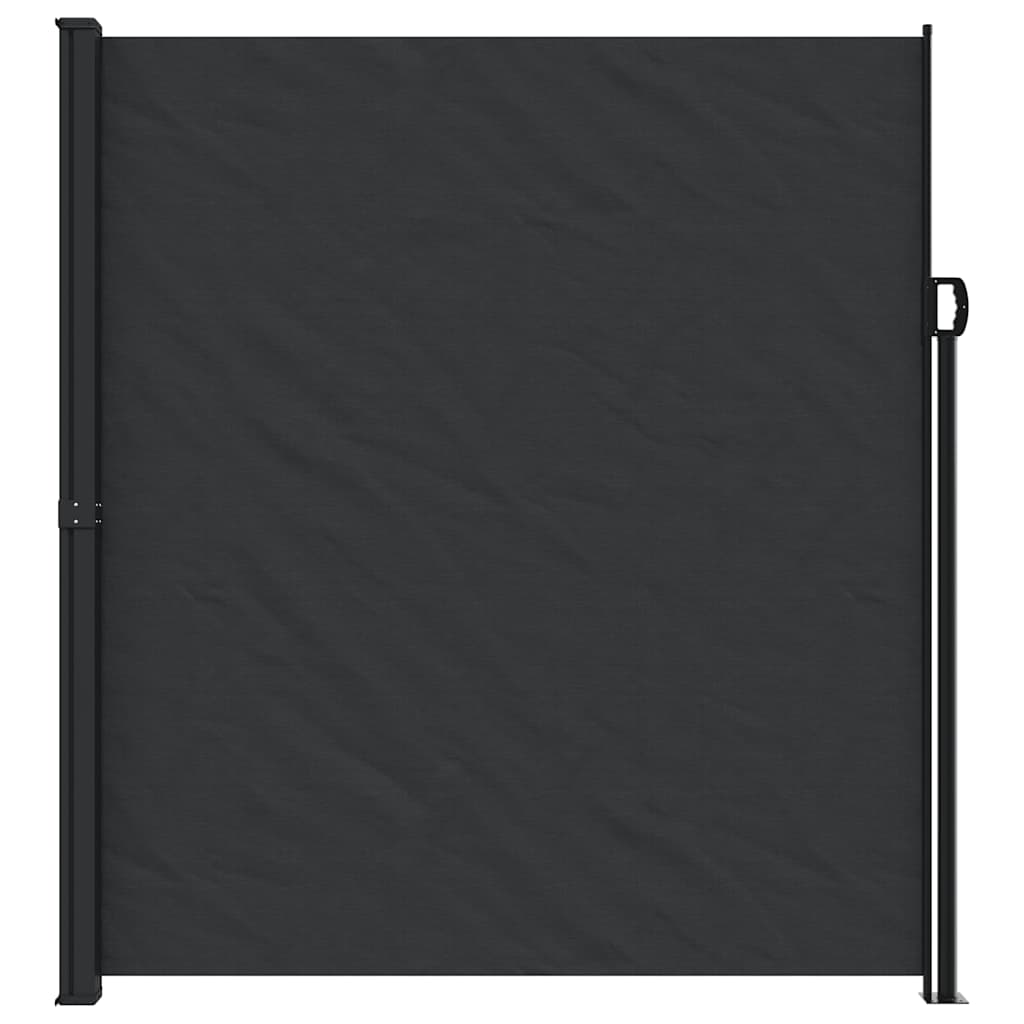 vidaXL Retractable Side Awning Black 220x500 cm