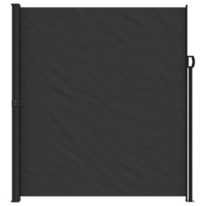 vidaXL Retractable Side Awning Black 220x500 cm