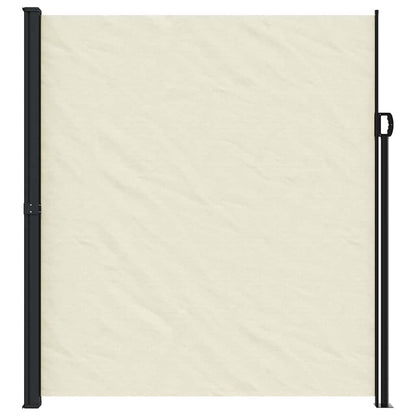 vidaXL Retractable Side Awning Cream 220x500 cm