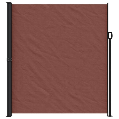 vidaXL Retractable Side Awning Brown 220x500 cm