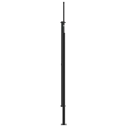 vidaXL Retractable Side Awning Brown 220x500 cm