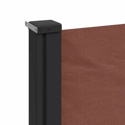 vidaXL Retractable Side Awning Brown 220x500 cm
