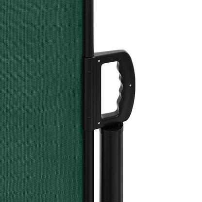 vidaXL Retractable Side Awning Dark Green 220x500 cm