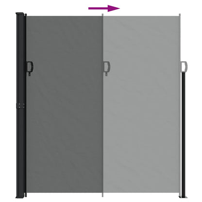 vidaXL Retractable Side Awning Anthracite 220x500 cm