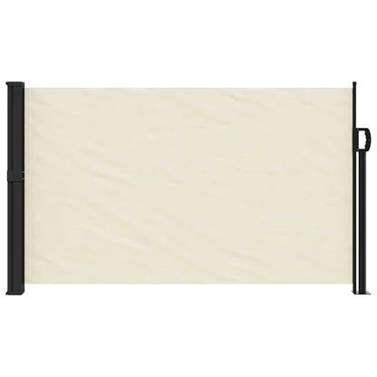 vidaXL Retractable Side Awning Cream 120x600 cm