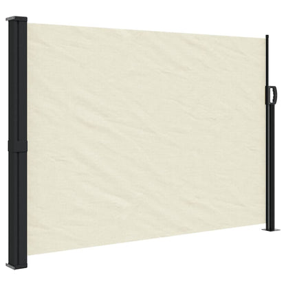 vidaXL Retractable Side Awning Cream140x600 cm