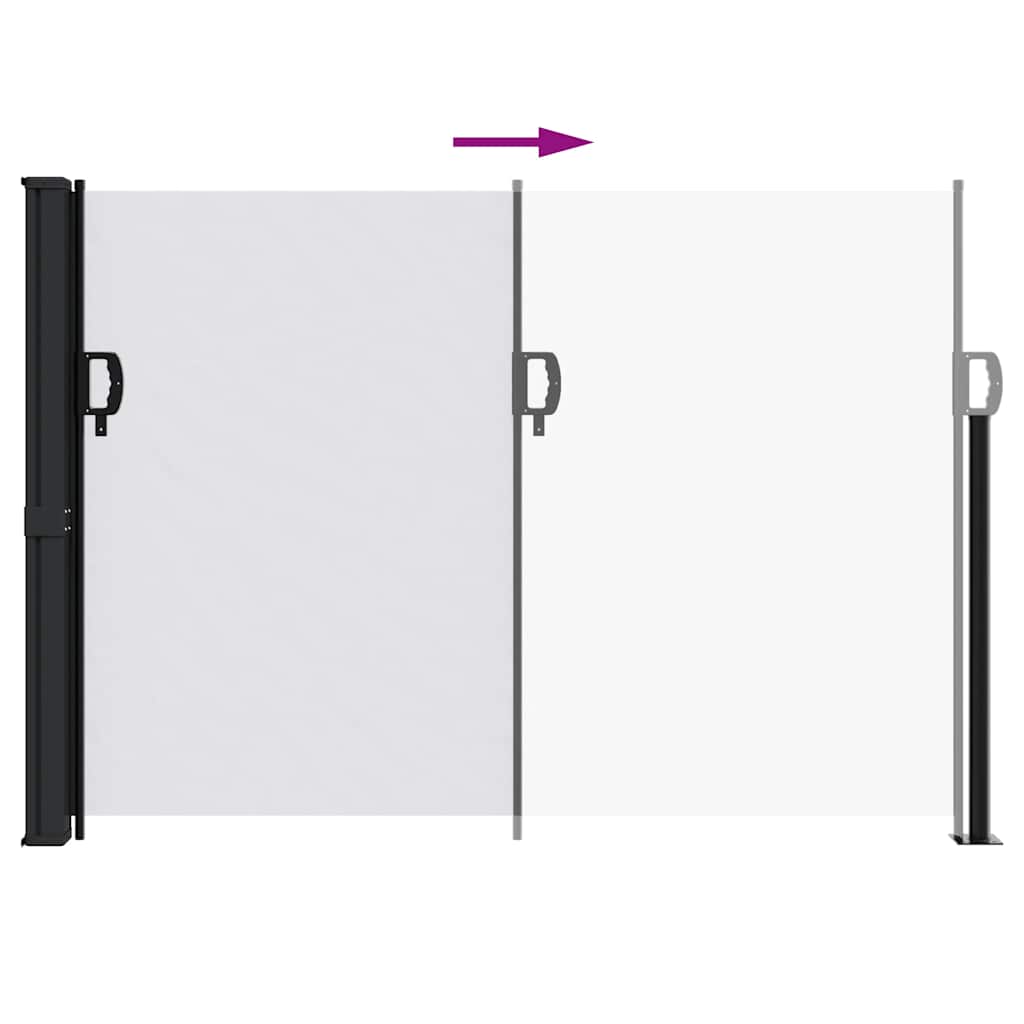 vidaXL Retractable Side Awning White 140x600 cm