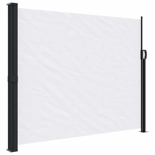 vidaXL Retractable Side Awning White 160x600 cm