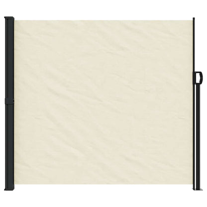 vidaXL Retractable Side Awning Cream180x600 cm