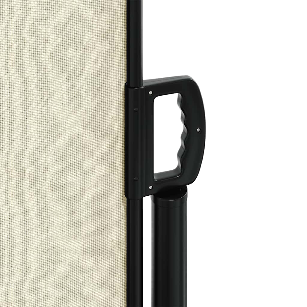 vidaXL Retractable Side Awning Cream180x600 cm
