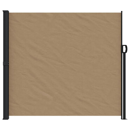 vidaXL Retractable Side Awning Taupe 180x600 cm