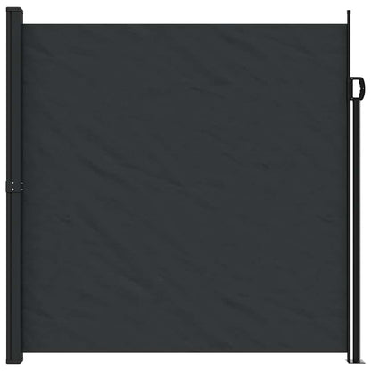 vidaXL Retractable Side Awning Black 200x600 cm