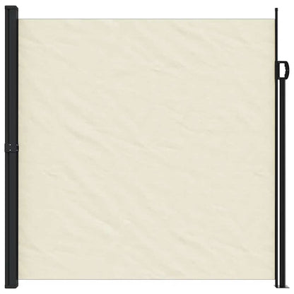 vidaXL Retractable Side Awning Cream 200x600 cm
