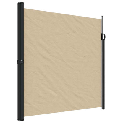 vidaXL Retractable Side Awning Beige 200x600 cm