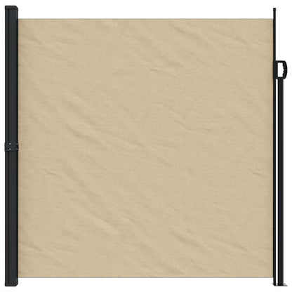 vidaXL Retractable Side Awning Beige 200x600 cm