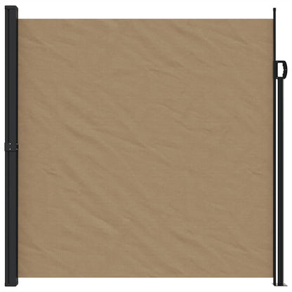 vidaXL Retractable Side Awning Taupe 200x600 cm