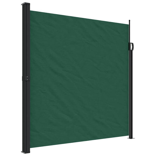 vidaXL Retractable Side Awning Dark Green 200x600 cm