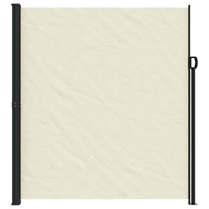 vidaXL Retractable Side Awning Cream 220x600 cm