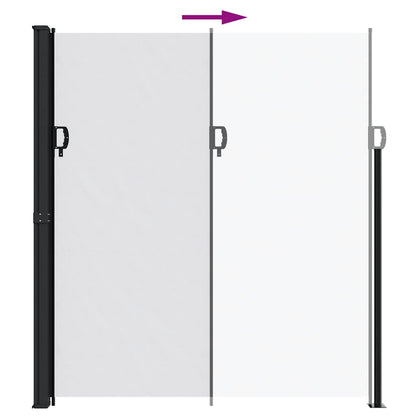 vidaXL Retractable Side Awning White 220x600 cm